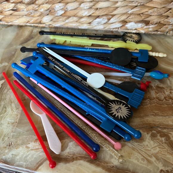 Vintage Swizzle Stick Lot: Including Sands Casino, McDonalds Delta and more - Picture 1 of 5
